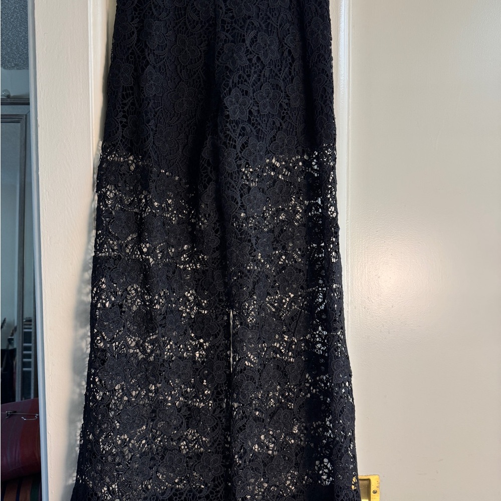 Elegant Black Lace Pants